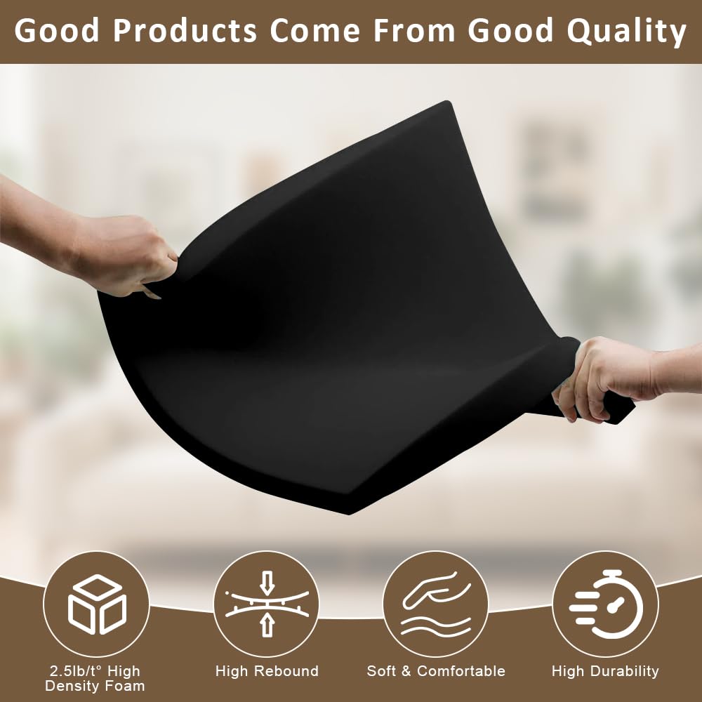 XPJBKC Sofa Cushion Support for Sagging Seat, 3 Pack 50 x 50cm, Sofa Support Cushions, Curve Furniture Seat Support