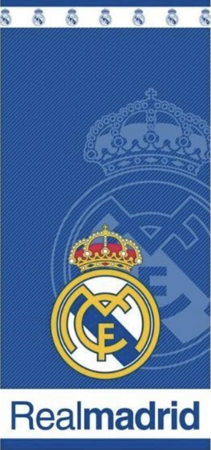 JYC CREATIVE Towel Gifts Football R. Madrid, Exclusive Products for Fans of Madrid, Ideal Gifts for Football Fans, Accessories, (Model 11)