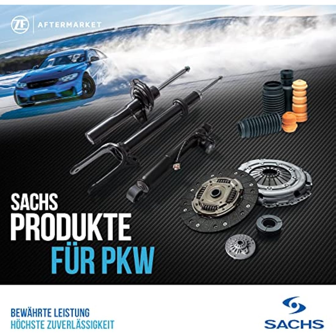 SACHS 803 009 Suspension Strut Support Mount Compatible With Volkswagen GOLF VII (5G1, BQ1, BE1, BE2) 2012 - Left,Right, Rear Axle And Other Vehicles