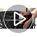 Sekey 200L Folding Festival Trolley with All-Terrain Extra Wide Wheels and Brake, Heavy-Duty Cart Loadable up to 150KG, Patented Four-Directional Foldable Design, Wagon for Beach Camping Garden, Black