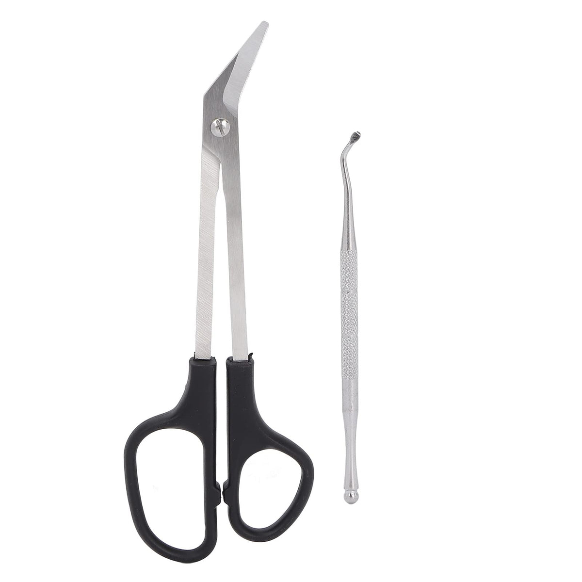 KooingTech Long Handled Nail and Toe Clippers, 7.1in with Nail Picker - Cuticle Ingrown Toenail Podiatry Tools for Elderly and Back Uncomfortable