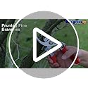 Kynup 2 Pack Secateurs Scissors, Professional Garden Secateurs, Sharp SK-5 Steel Blade, Strong & Anti-Rust Pruning Shears, Anti-Slip Handle, Plant Gardening Tree Trimming Garden Tool (Black & Red)