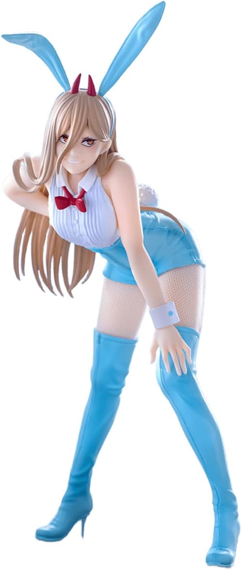 Furyu Corporation ChainsawMan BiCute Bunnies Figure, New but on left foot insert broken to fit on stand, does not affect use