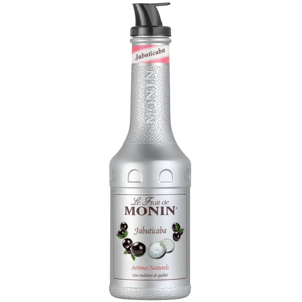 MONIN Jabuticaba Fruit Mix Puree 1L for Cocktails and Mocktails. Vegan-Friendly, Allergen-Free, 100% Natural Flavours and Colourings. 2-in-1