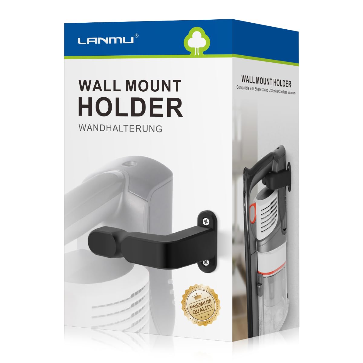 LANMU Wall Mount for Shark Vacuum Cleaner,Wall Bracket Holder Accessories for Shark IZ201UK,IZ202UK,IZ300UK,Handheld CH951,Dyson V7 V8 V10 V11 V12 V15