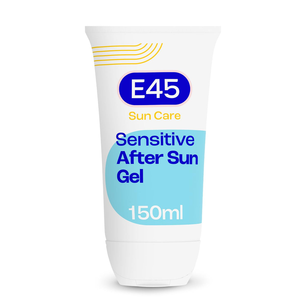 E45 Cooling Sensitive After Sun Gel for Face and Body - Dermatologically Tested & Fragrance-Free - Soothing Non-sticky Formula - Suitable For Dry,