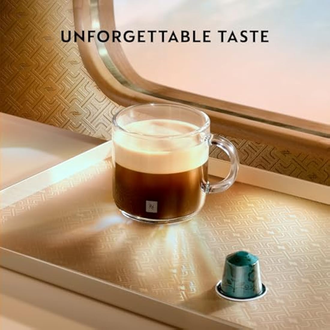 Nespresso Citiz Coffee Machine with Aeroccino Milk Frother by De'Longhi for Original Coffee Pods, Latte, Cappuccino, Espresso, Starter Capsule Set Included, ENV267.BAE, Black