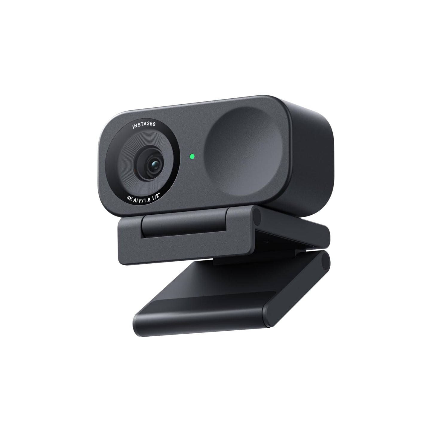 Insta360 Link 2C Standard Bundle Graphite Black - 4K Webcam for PC/Mac, 1/2" Sensor, Auto Framing, HDR, AI Noise-Canceling Mic, Gesture Control for