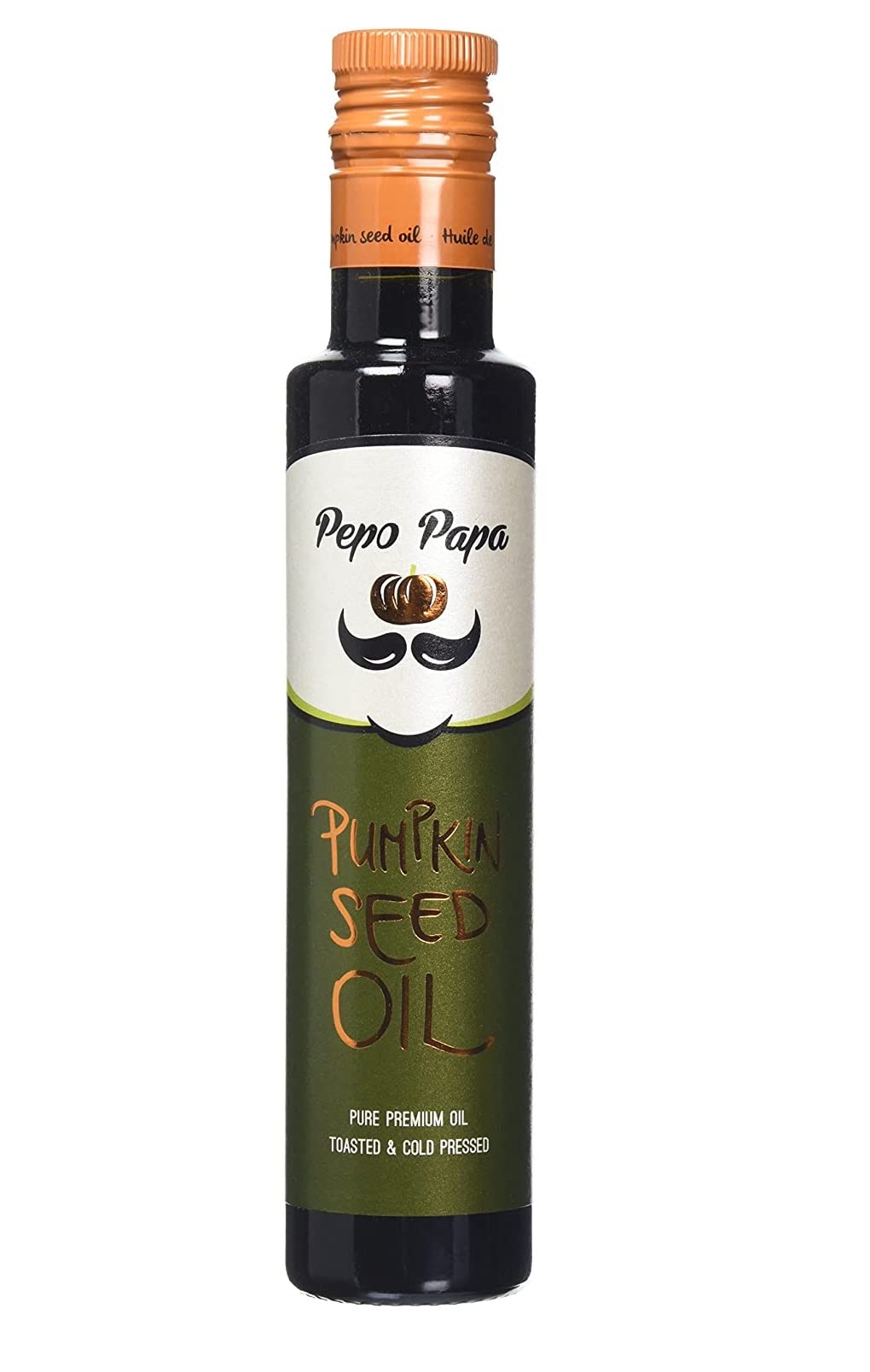 Pepo Papa - Pumpkin Seed Oil - Toasted and Cold Pressed Pure Premium OIL - Vegan - 250ml