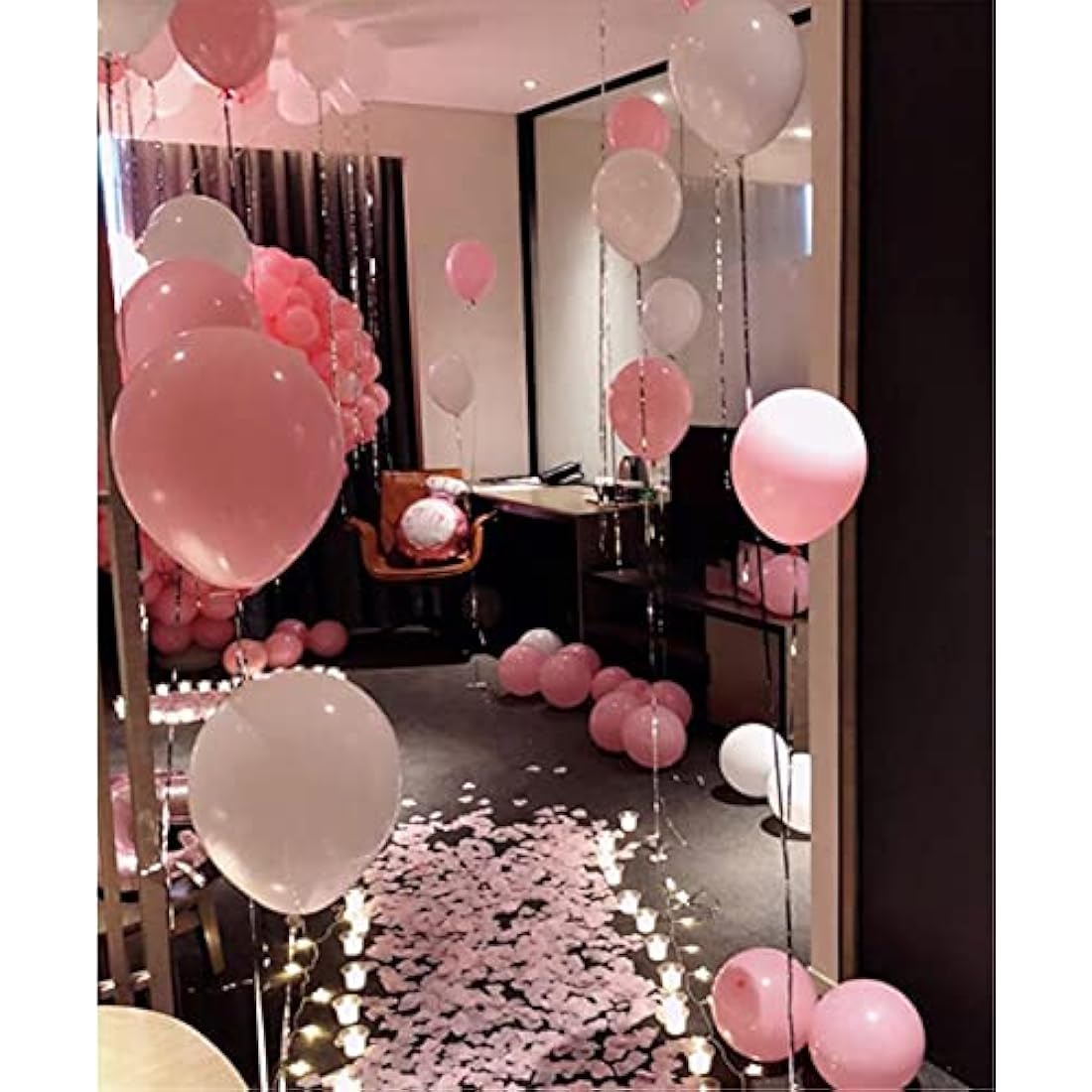 RuiChy 1000pcs Silk Artificial Rose Petals for Wedding Flowers Home Party Romantic Night Anniversary Valentine's Day, Pink White