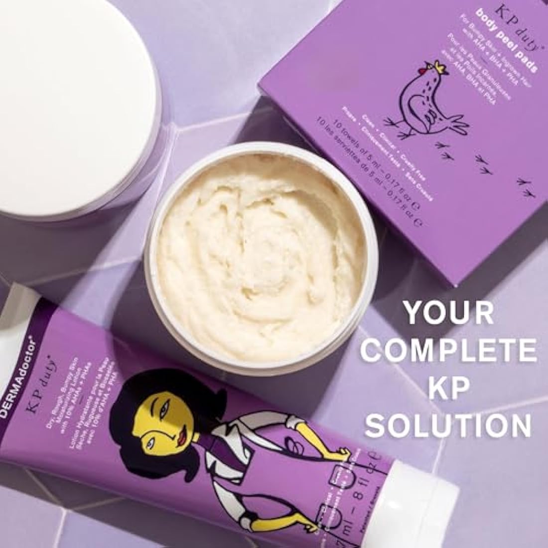 DERMAdoctor KP Bump Eraser Body Scrub Dermatologist Formulated Exfoliant | Keratosis Pilaris Treatment For Dry And Bumpy Skin 10% AHAs + PHAs - 450 Grams