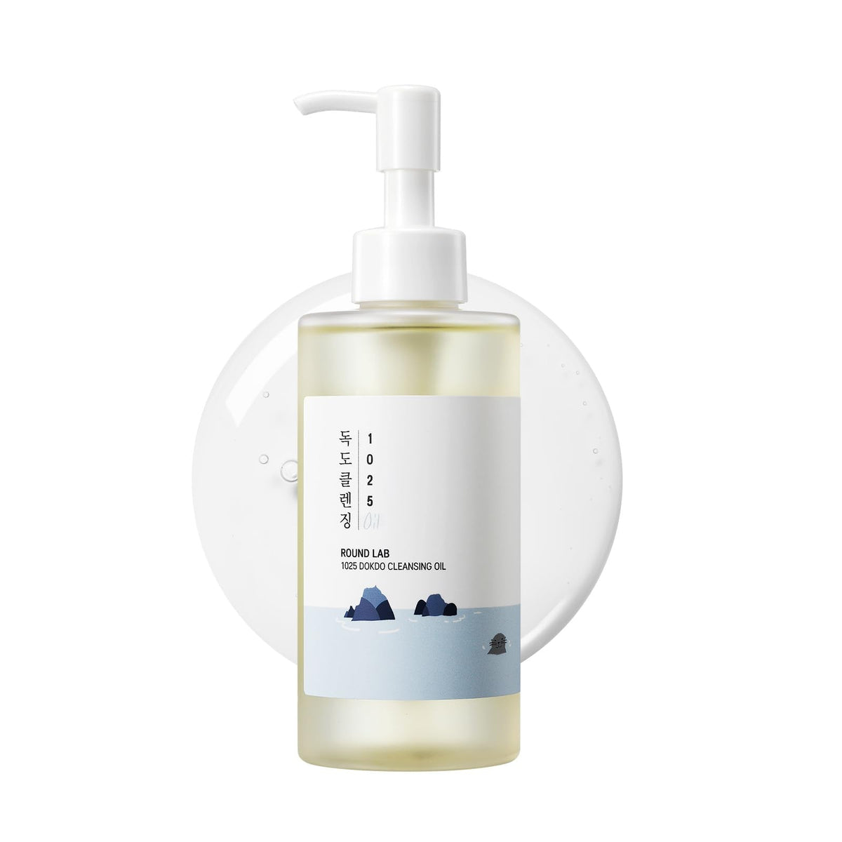 ROUND LAB 1025 Dokdo Cleansing Oil 200ml, Facial Oil Cleanser for Face, Deep Pore Cleansing, Makeup Blackhead Impurities Remover, Easy to Wash Off No
