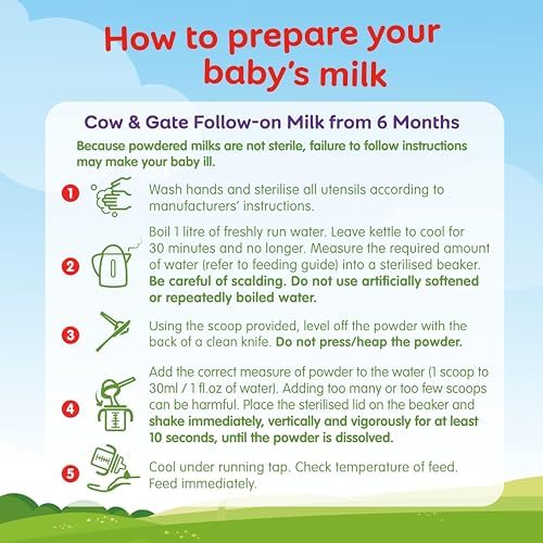 Cow & Gate 2 Follow On Baby Milk Powder Formula, 6-12 Months, 1.2K (Pack of 3)