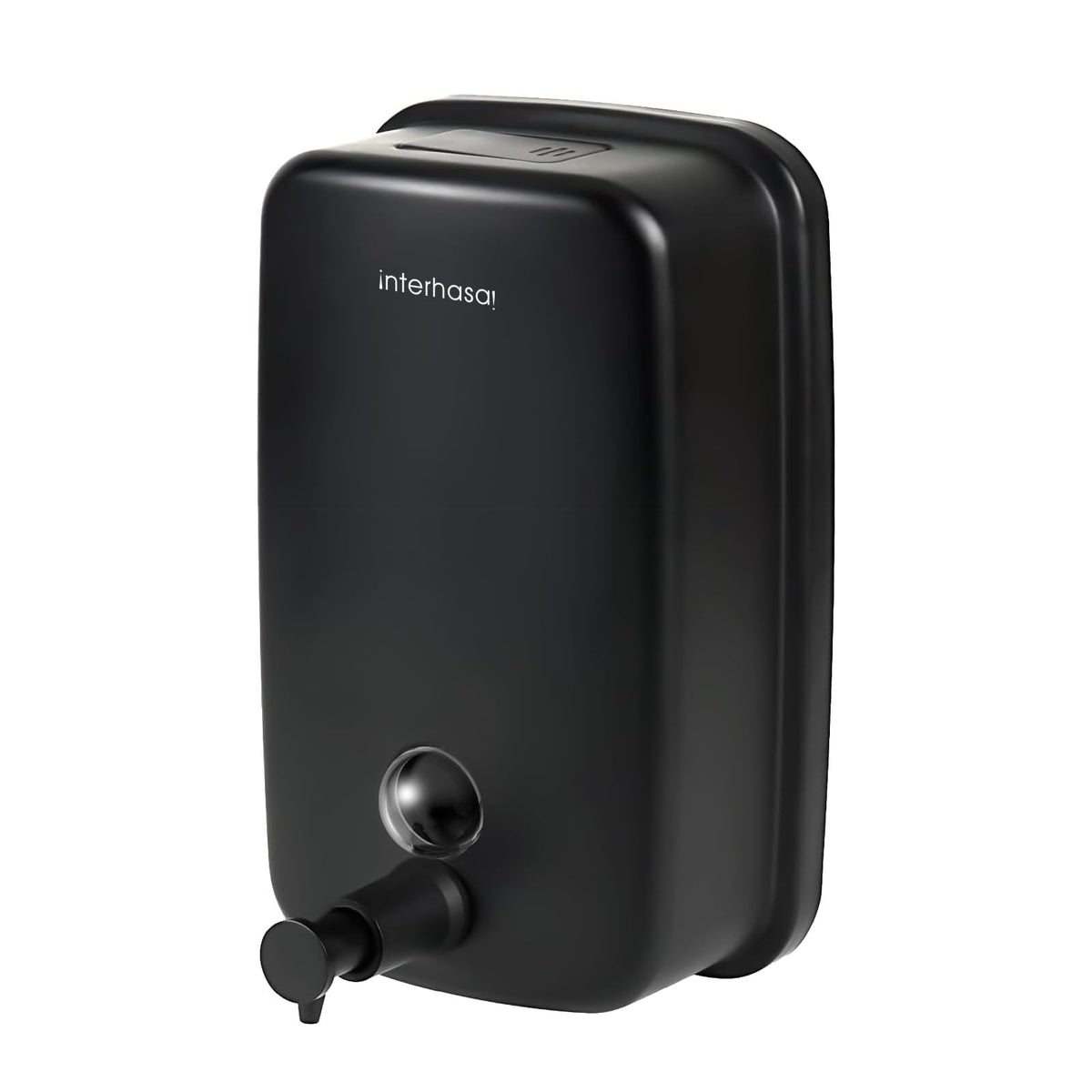 interhasa! Commerical Soap Dispenser Wall Mount Hand Soap Dispenser Stainless Steel Liquid Dispenser For Kitchen and Bathroom Black 800 ml
