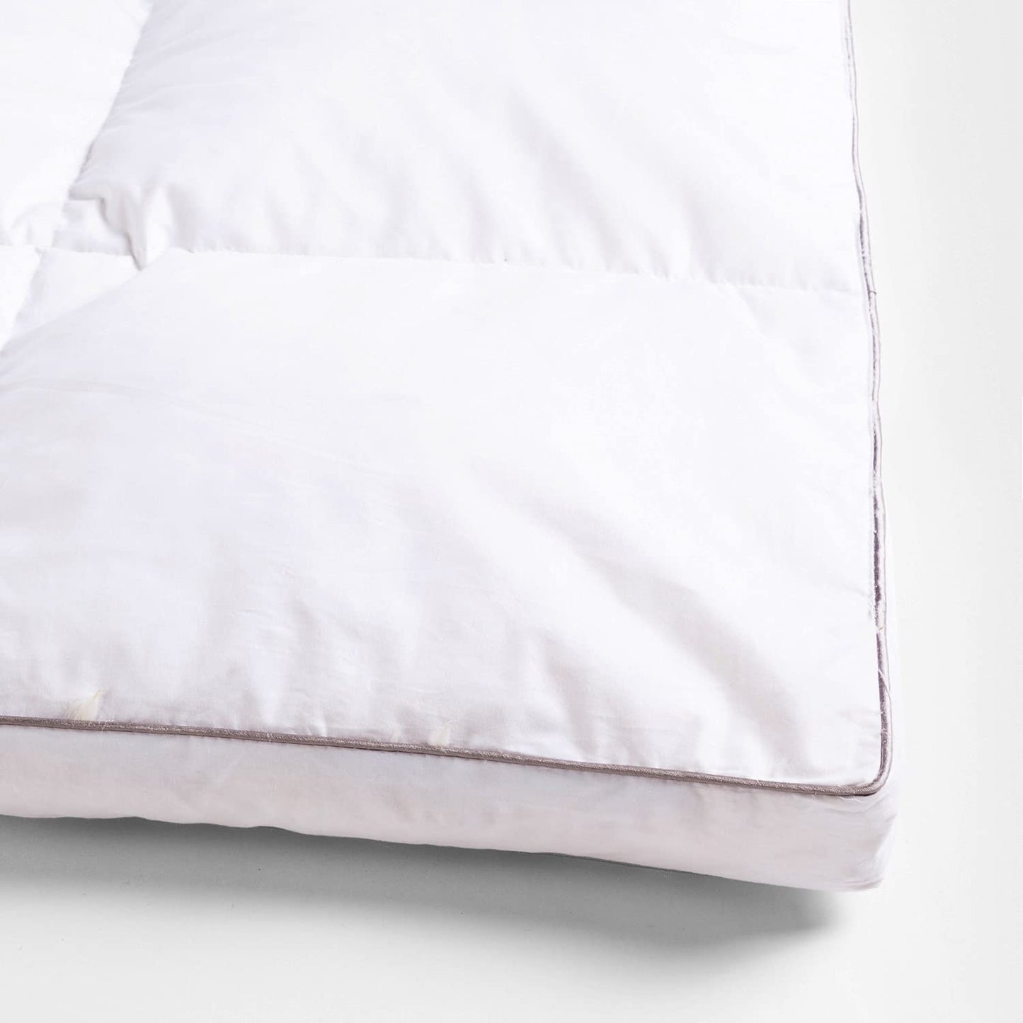 Classic Blanc Topper/Mattress Topper Goose Down extramullido, Cotton Cama 90-90 x 190 cm white