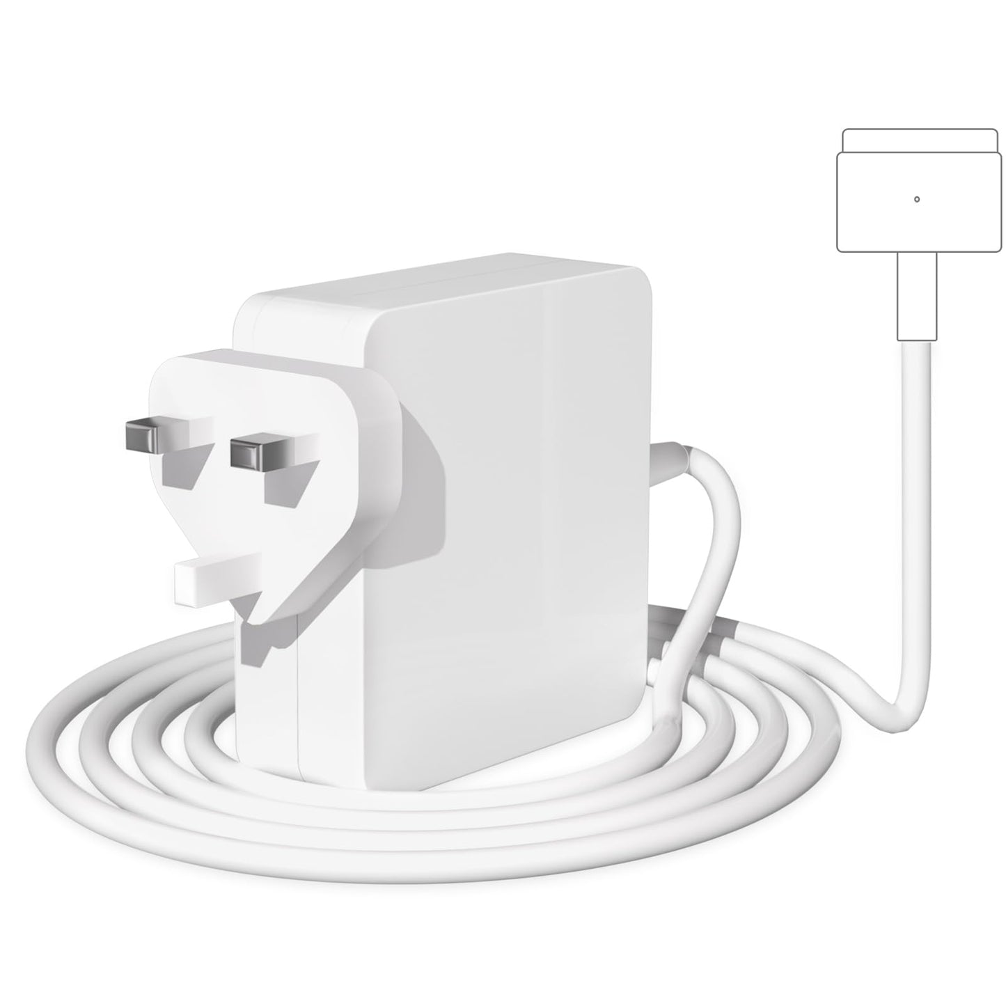 Brekiya 85W Laptop Charger Compatible with Mac Book Pro T-Tip Magnetic Connector Power Adapter, Laptop Charger Replacement for Mac Book Pro 15-Inch