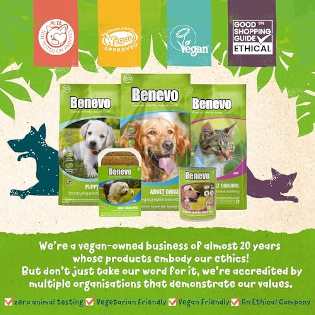 Benevo Biodegradable poop bags (720pk). Compostable doggy poo bags. Plastic free disposable waste eco bags. EN13432 certified cornstarch green doggie bags. (6 Pack (720 bags))