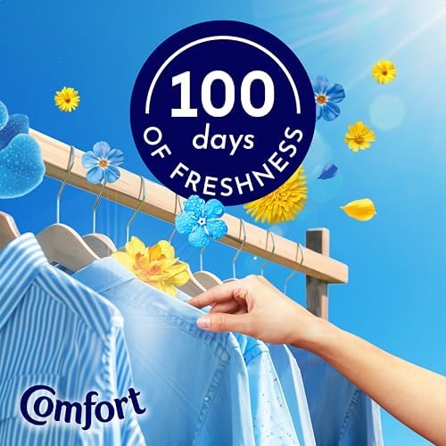 Comfort Fresh Sunshiny Days Fabric Conditioner Softener with Motion-Activated Fragrance Technology 100 Days of Freshness 160 washes (4.8 L)