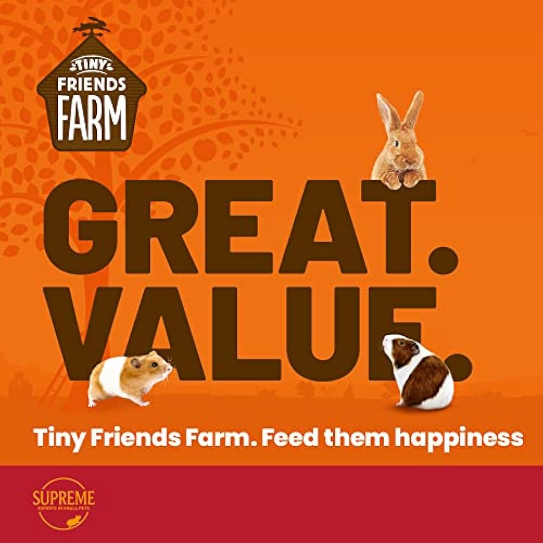 Supreme Petfoods Tiny Friends Farm Reggie Rat and Mimi Mouse Tasty Mix 2.5kg