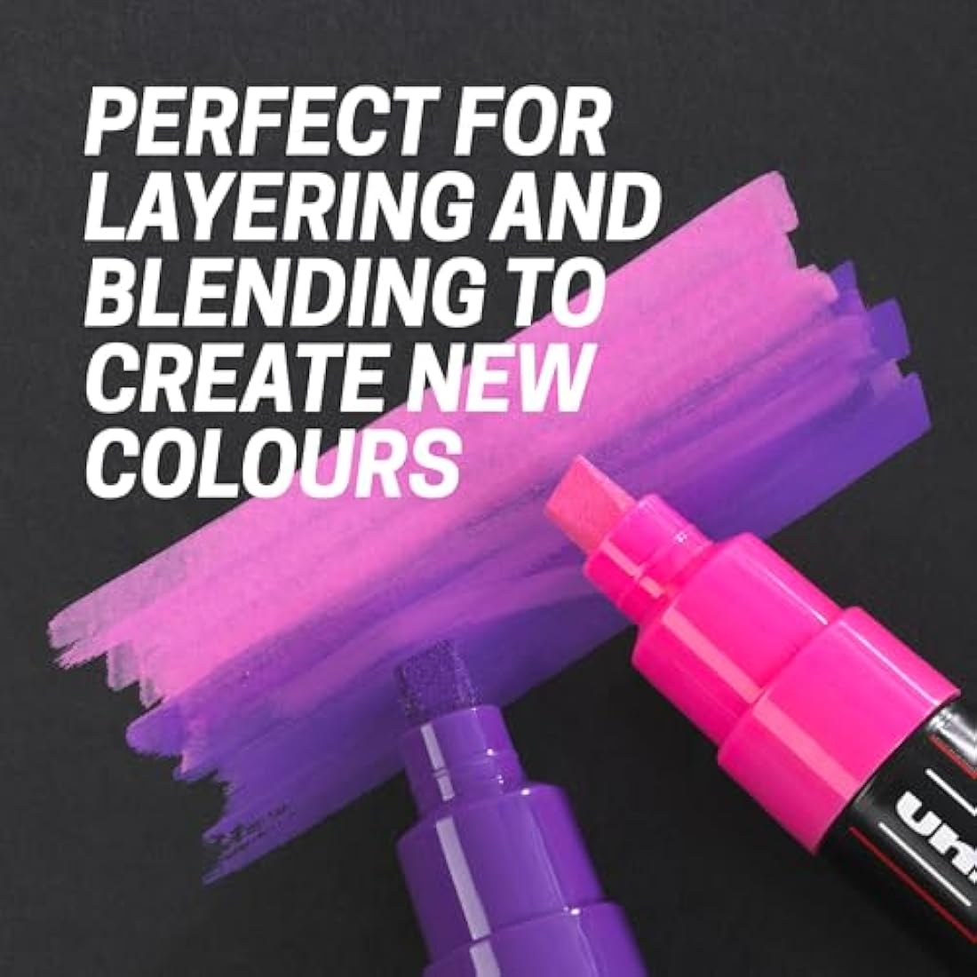 POSCA Water Based Permanent Marker Paint Pens with Premium Quality Travel Case for Arts and Crafts. Multi Surface Use On Wood, Metal, Paper, Cardboard, Glass, Fabric & Rock. Set of 24 Vibrant Colours