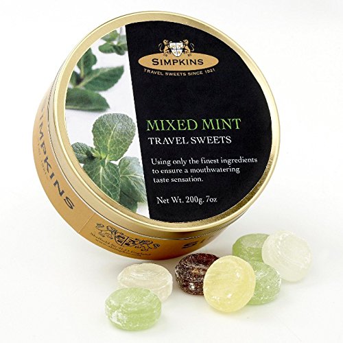 Simpkins Mixed Mints Travel Sweets 200g Tin (Pack of 3)