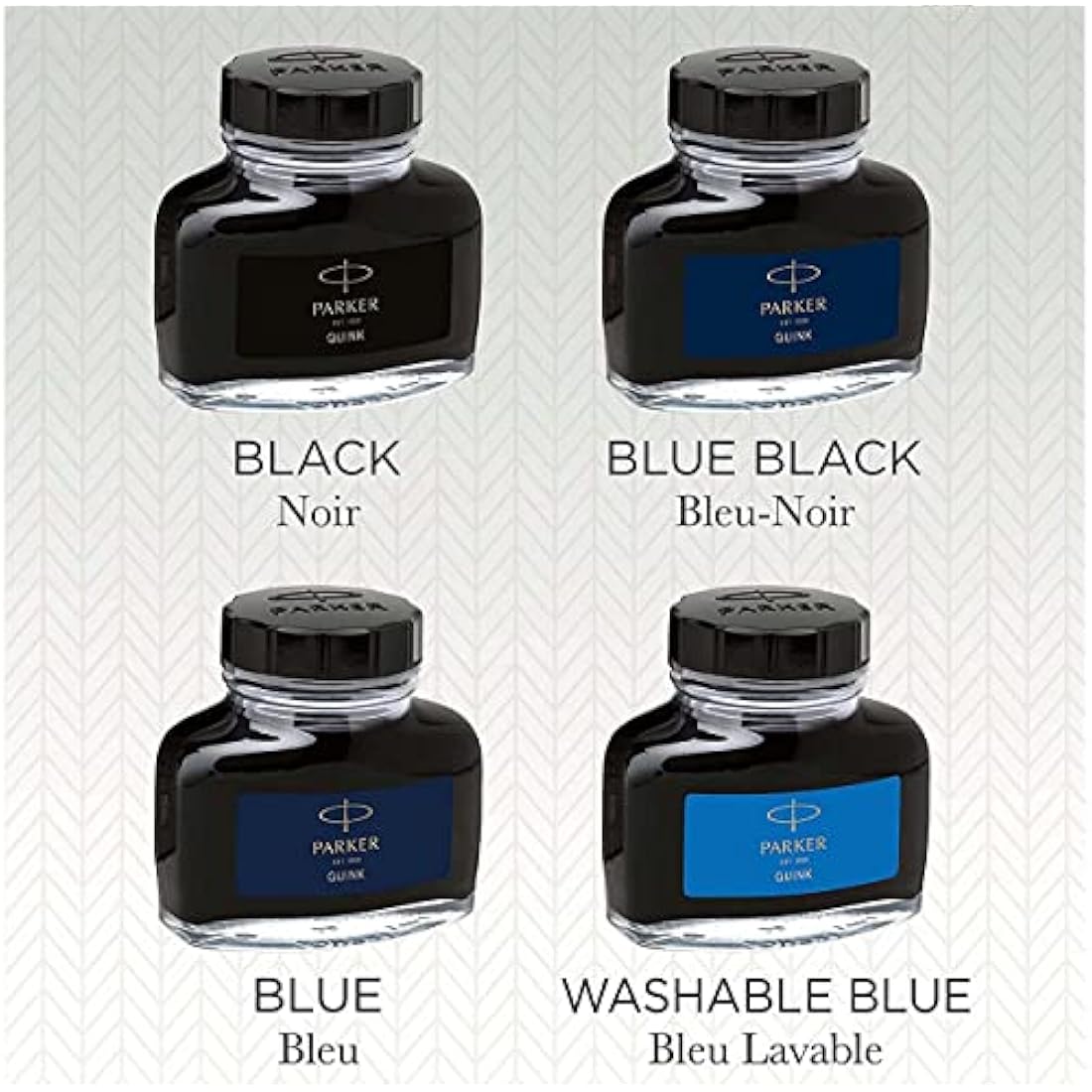 Parker Fountain Pen Ink Bottle | Blue QUINK Ink | 57 ml Fountain Pen Refill