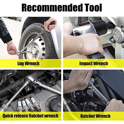 Topec Broken Bolt Extractor Set, 26Pcs Stripped Screw Extractor Kit with Drill Bits, Easy Out Tool Socket Set for Removing Damaged, Rounded, Rusted Nuts & Screws