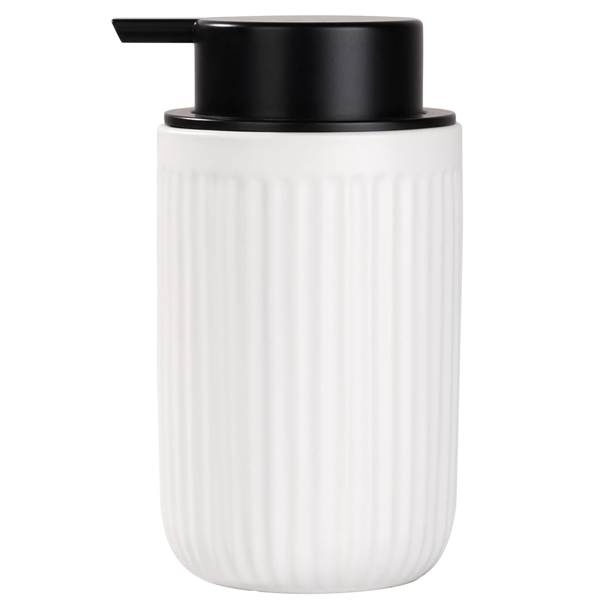 BosilunLife Liquid Hand Soap Dispenser, 350ml Rustproof Pump Ceramic Soap Dispenser, Hand and Dish Wash Dispenser for Kitchen, Bathroom, Countertop,