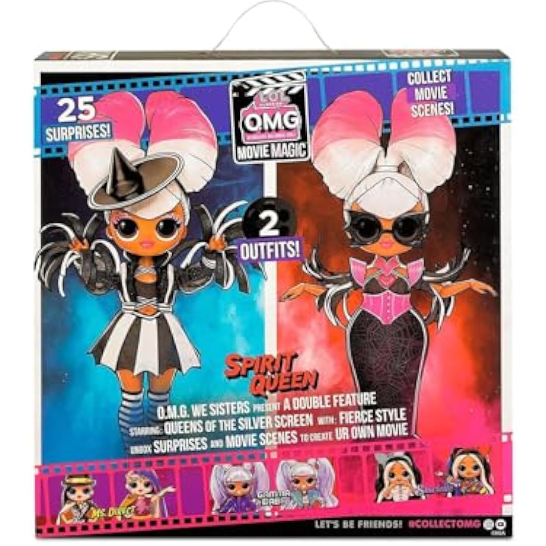 LOL Surprise OMG Movie Magic SPIRIT QUEEN - Fashion Doll with 25 Surprises & Movie Set/Theatre Set Playset - Series 1 - Includes Fashions, Accessories, & More - Collectable - For Boys & Girls Age 4+