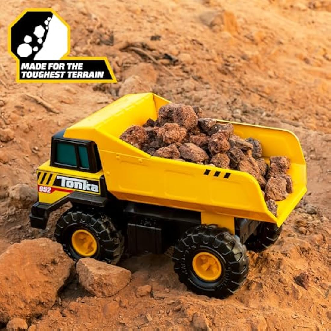 Tonka Steel Classics | Mighty Dump Truck | Kids Construction Toys for Boys and Girls, Vehicle Toys for Creative Play, Motor Skill Development for Kids Ages 3+ | Basic Fun 06087 FFP