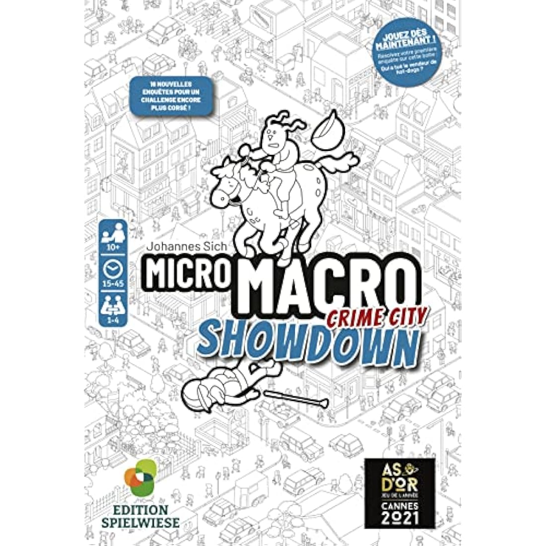 MICRO MACRO: TRICKS TOWN - Board game - Survey game - For the whole family - 10 years and up - 1 to 4 players - French version - observation and deduction - Golden ace 2021 (game of the year)