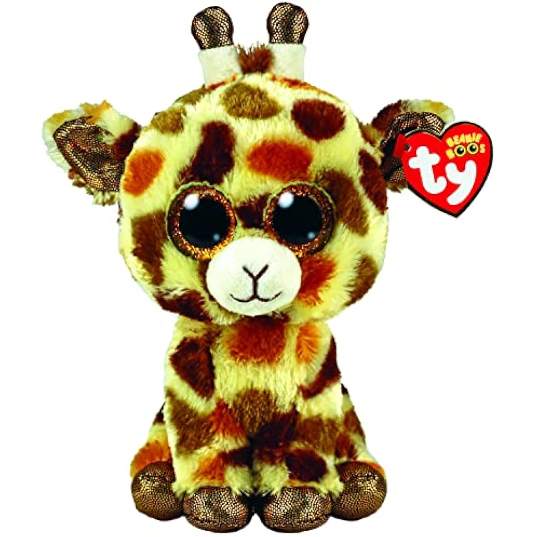 TY Toys Beanie Boo Giraffe Stilts - 15 CM, Brown (2009290)