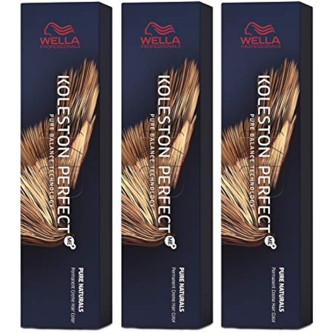 Wella Koleston Perfect Me+ KP Pure Naturals 3/0 Dark Brown Pack of 3