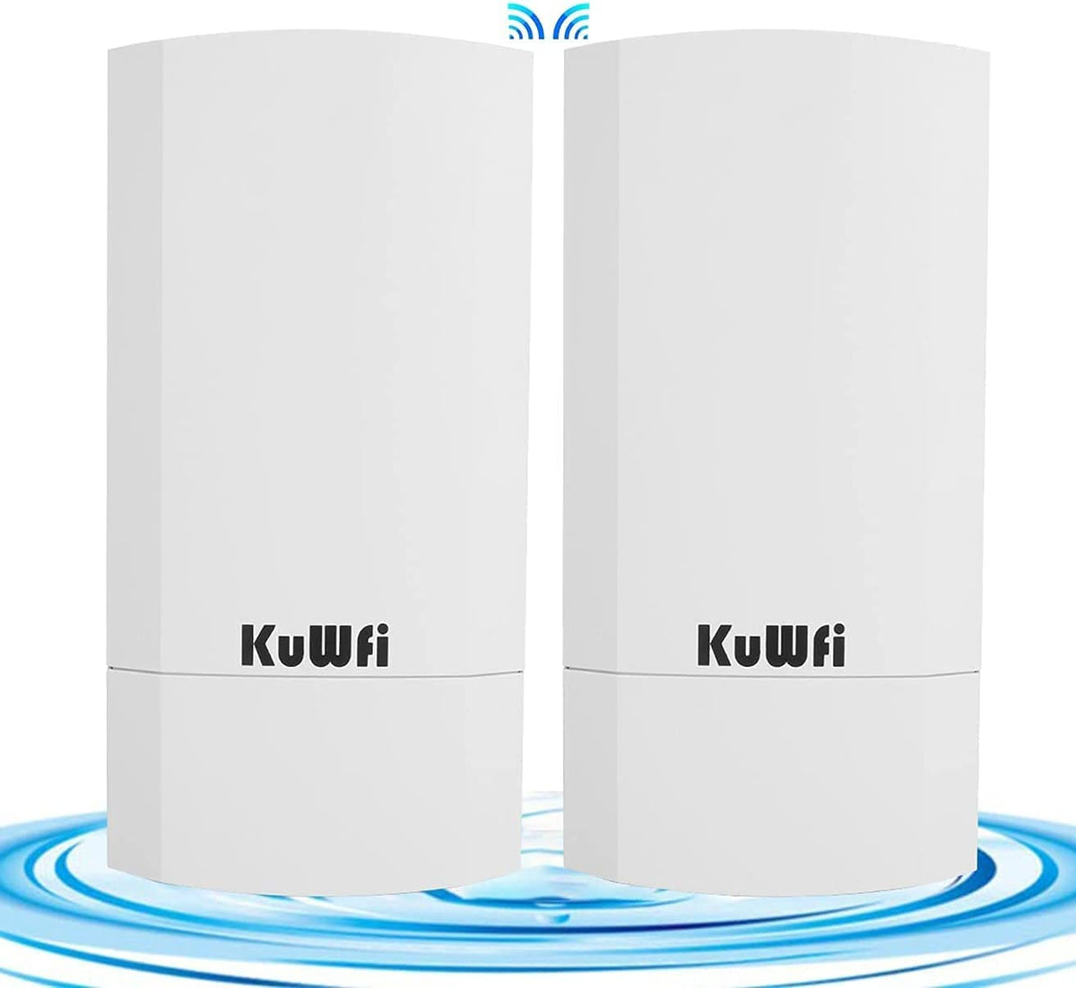 KuWFi Outdoor Wireless Bridge, 300Mbps WiFi Bridge,Indoor&Outdoor Point to Point Wireless Bridge Support 1KM Long Distance for Starlink Router,