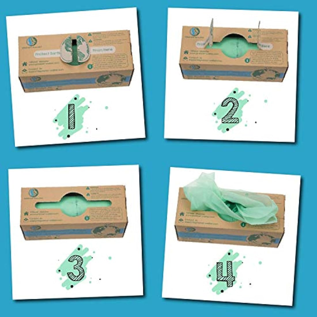 Greener Walker 30L-30Bags 100% Compostable Biodegradable Bin Liners 6L/10L/30L Food Waste Bags with EN13432 Certificate Caddy Kitchen Bin Liners