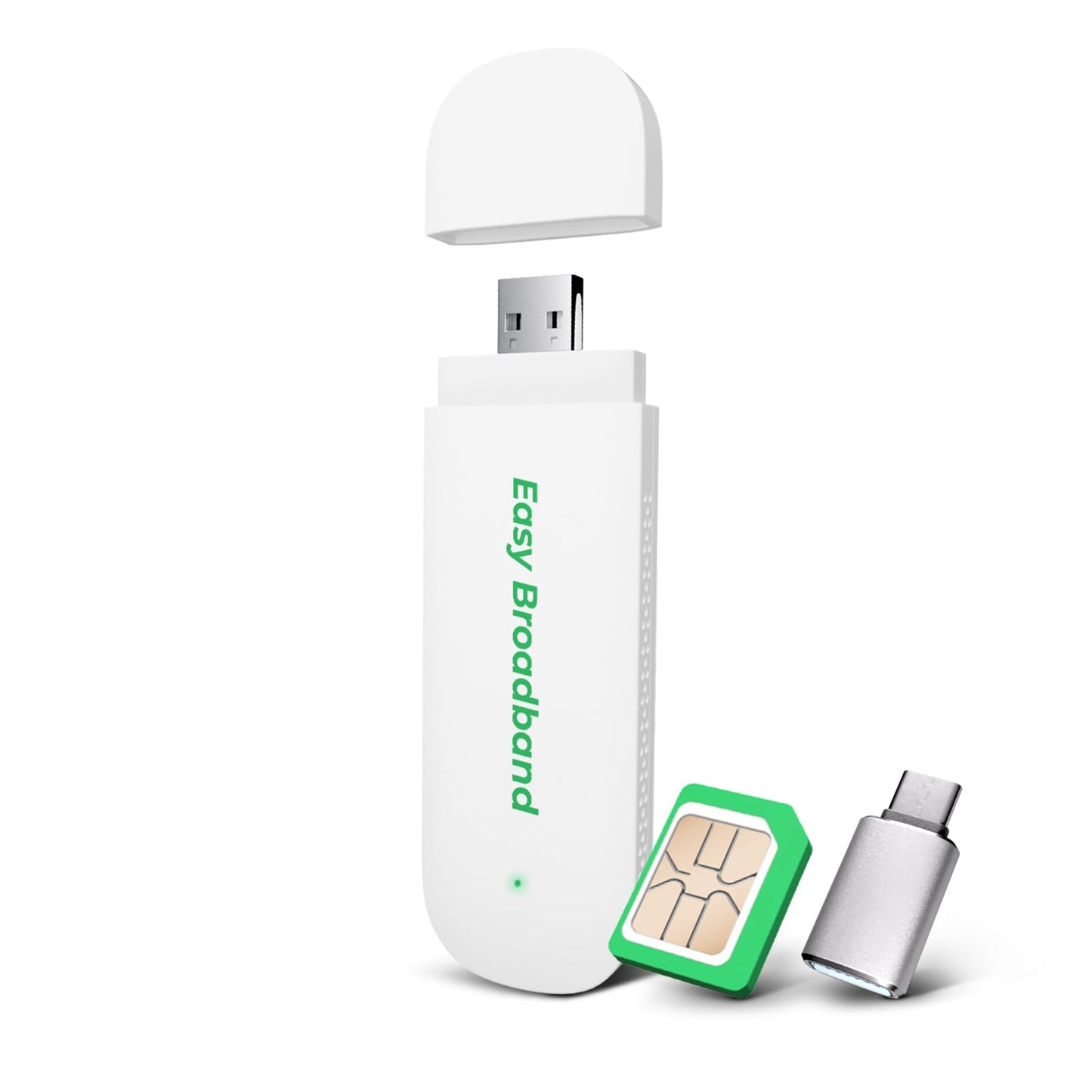 EIOTCLUB 4G LTE USB Dongle with WIFI 6 ? Mobile Hotspot for Laptop/PC/Tablet/Phone, Portable WiFi 150Mbps High-Speed, Plug & Play Internet Stick with