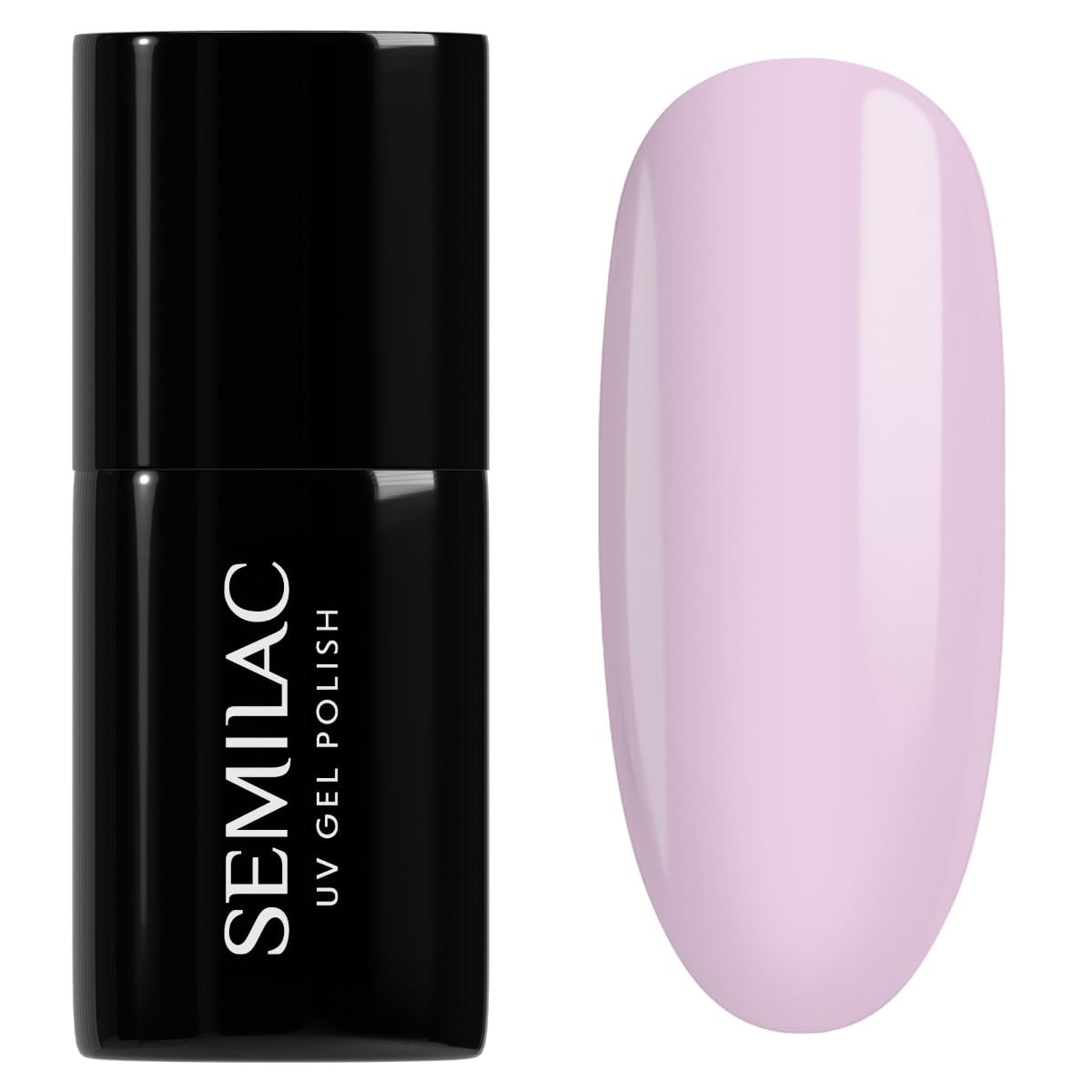 SEMILAC Gel Nail Polish 582 Natural Pink - Full Coverage Gel Polish - Soak Off Easy To Use LED/UV Nail Lamp - Long Lasting Manicure and Pedicure up to