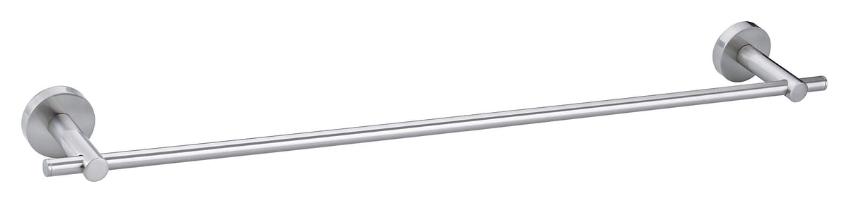 tesa MOON wall towel holder, stainless steel look, self-adhesive, adhesive mounting technology, 49mm x 642mm x 85mm