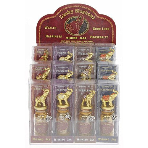 Good Luck Elephant Wish Jar one supplied