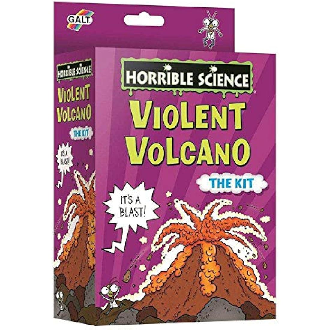 Galt Violent Volcano -Horrible Science Kit -Interactive, Fun Experiments Set and Science Kit for Kids - Make a Volcano Kit for Kids and Watch your Volcano Erupt - For Boys and Girls Ages 8 Years Plus