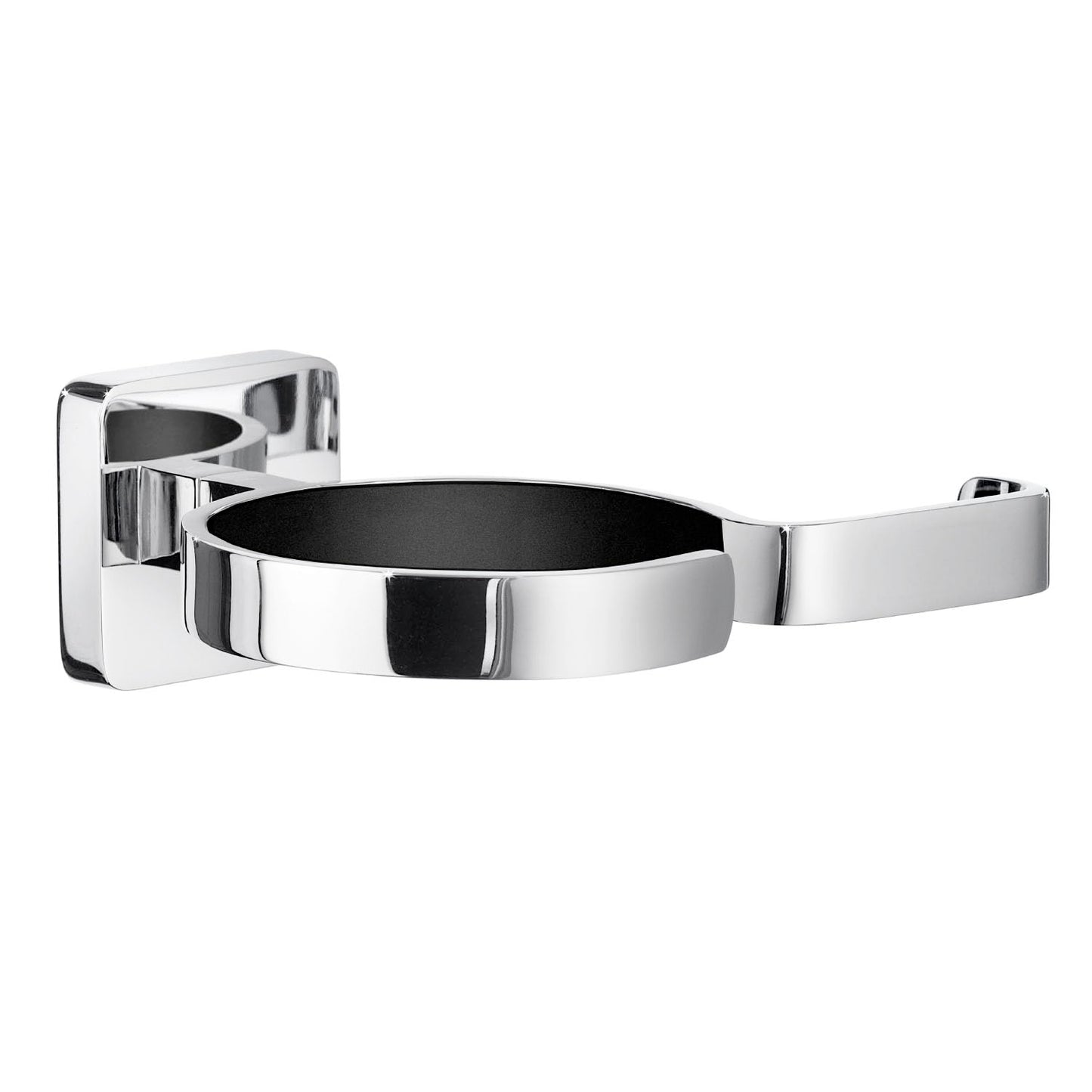 SMEDBO OK323 Smedbo "Ice" Holder for Hairdryer/Straightener, Polished Chrome, 10 x 13 x 4.5 cm, Silver