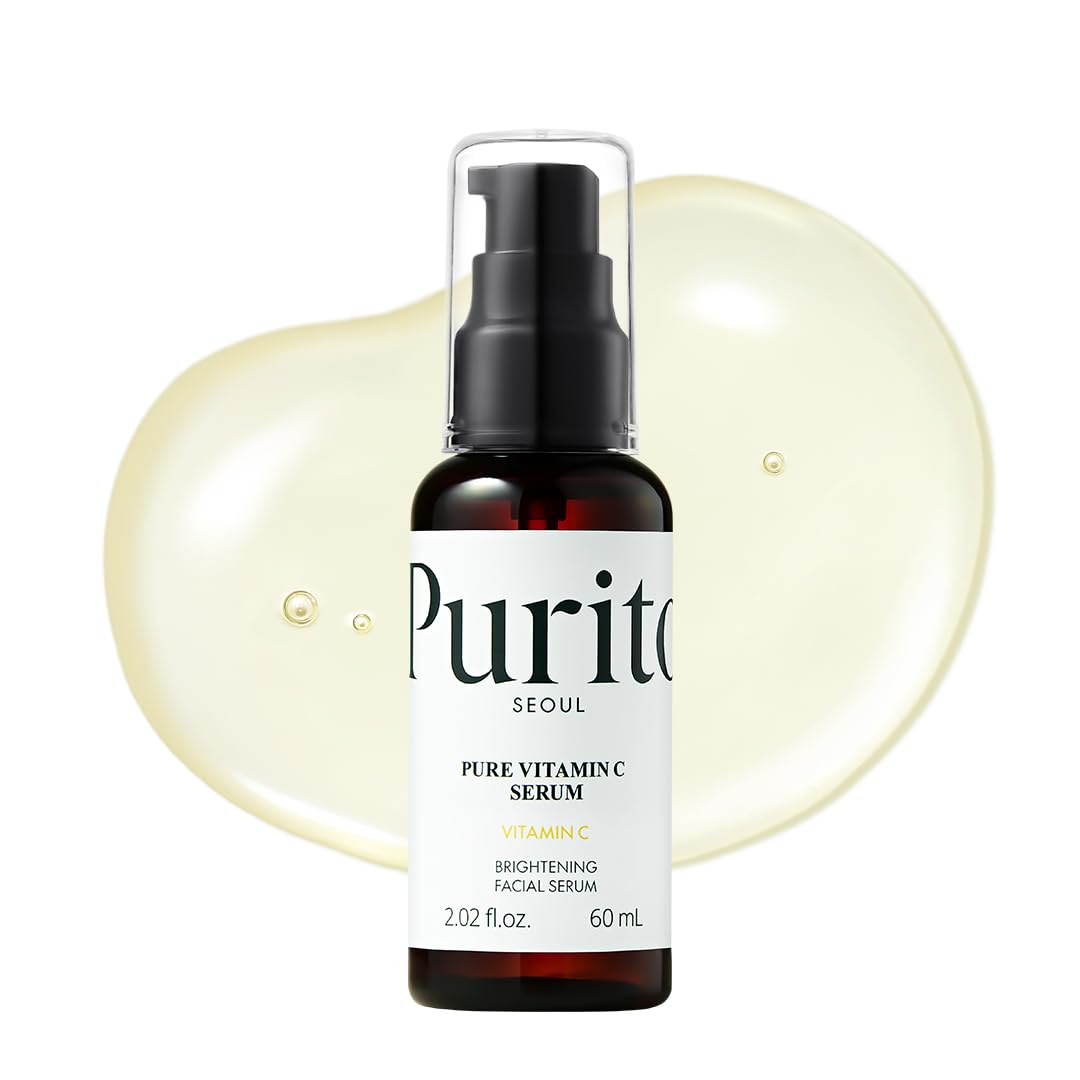 PURITO, Pure Vitamin C Serum, Natural Ingredients Serum, Vitamin C, Vegan & Cruelty Free, Hypoallergenic, Calming, Fragrance-free, Korean Skin Care,