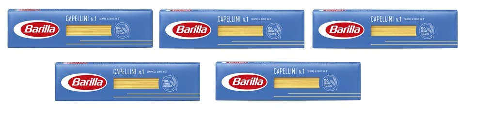 5X Barilla Capellini Spaghetti No. 1 Italian Pasta 500 g