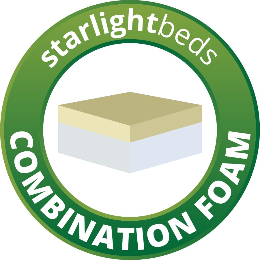 Starlight Beds 6 Inch Deep Small Single Memory Foam Mattress. Medium Firm with Removable Cover, Reflex Foam Base for Support. 2ft6 Small Single