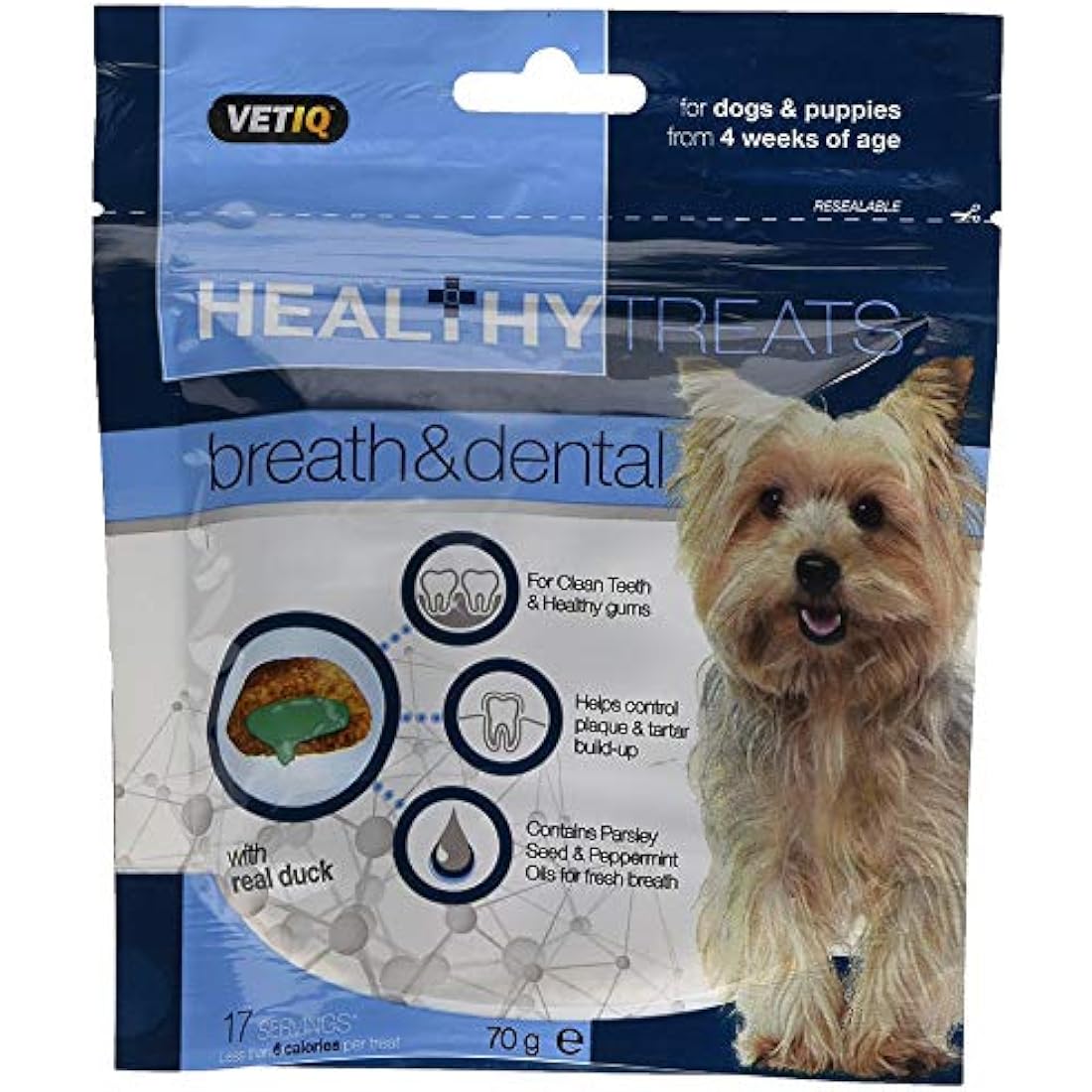 Mark & Chappell - Healthy Treats - Breath & Dental Treats For Dogs & Puppies - 70g