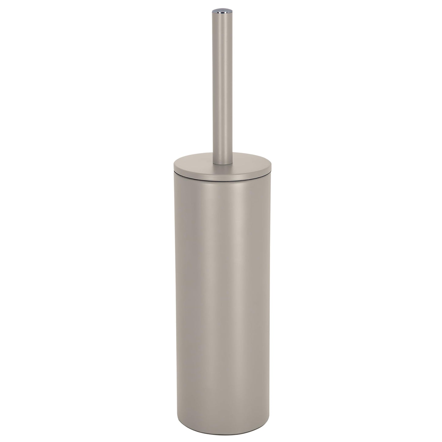 Spirella BATH BRUSH WITH STAINLESS STEEL HOLDER AKIRA TAUPE MATE, Metal, 40 x 9.5 x 9.5 cm