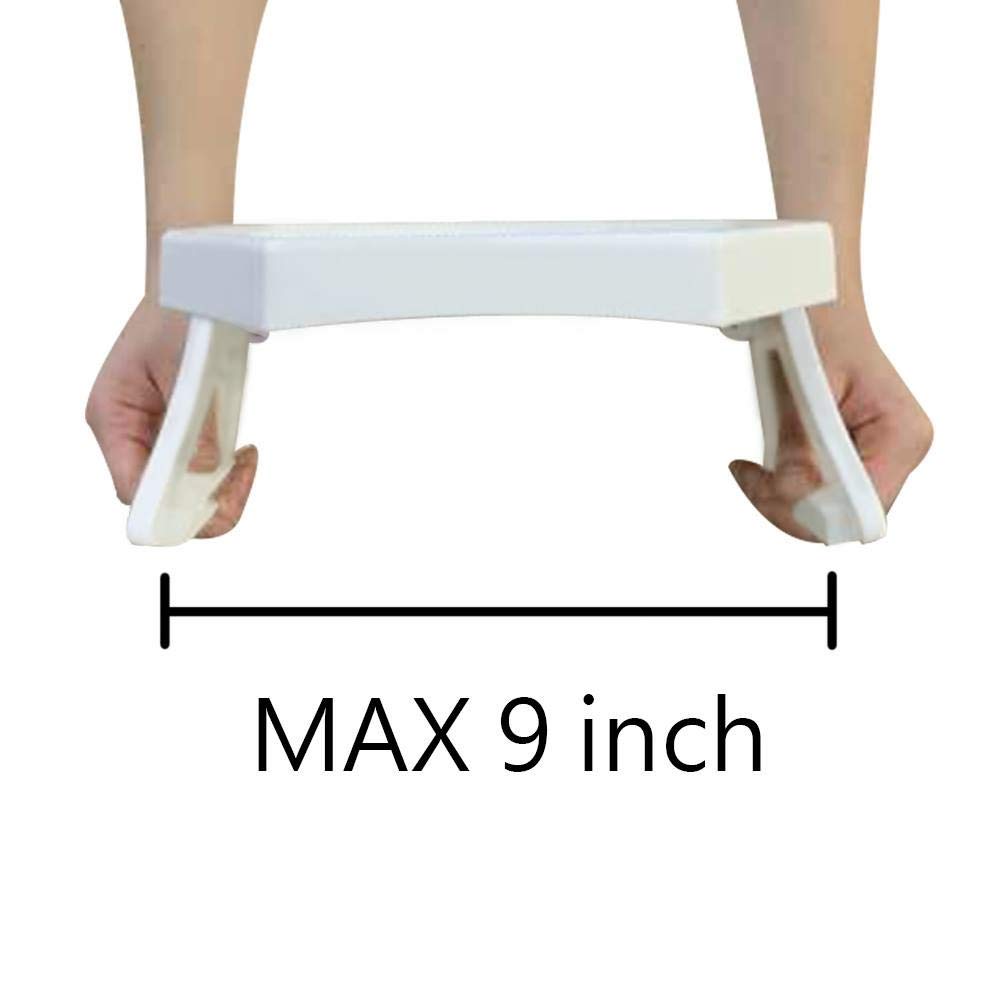 Clip-On Side Table for Sofa Armrest, Couch Tray for Drinks & Snacks(White)