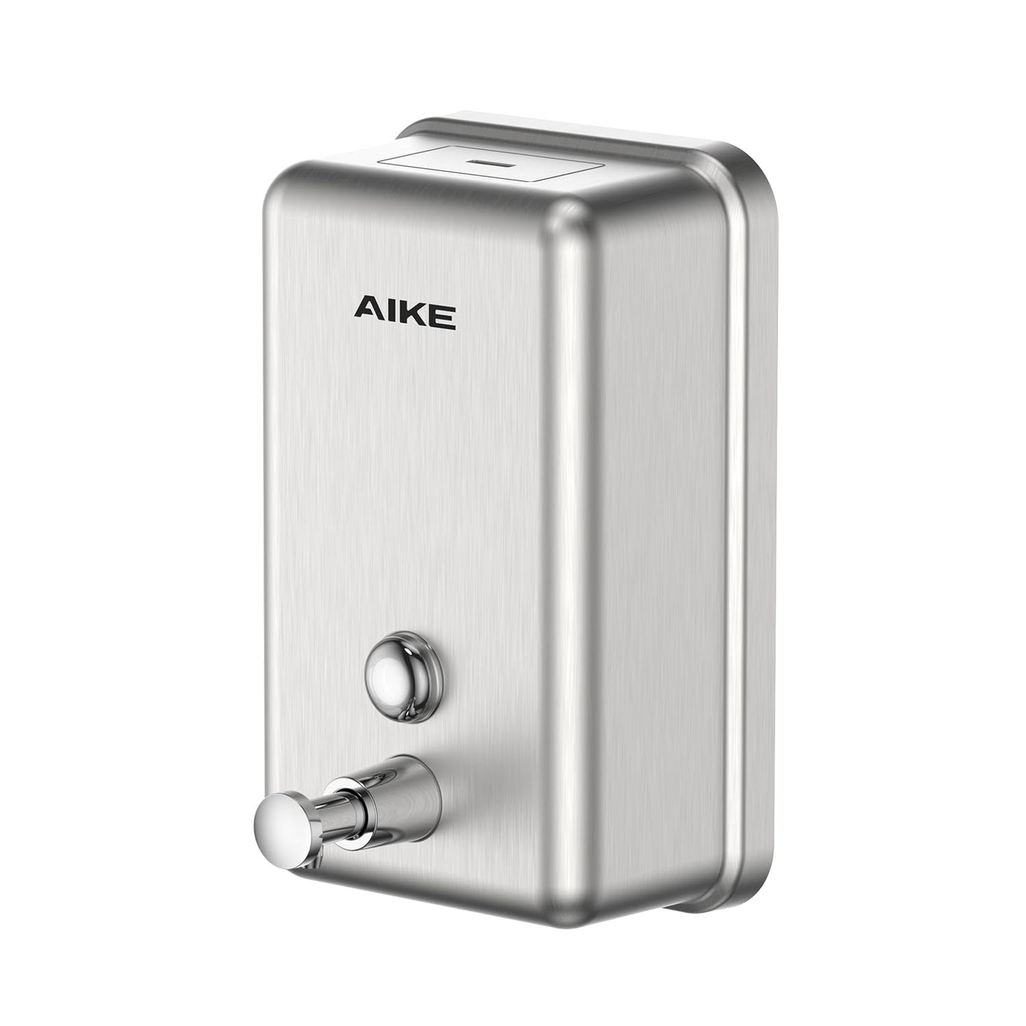 AIKE AK1003 Wall Mounted Soap Dispenser, 1100ml Stainless Steel, Anti-rust, Anti-drip, Commercial Liquid Hand Soap Dispenser