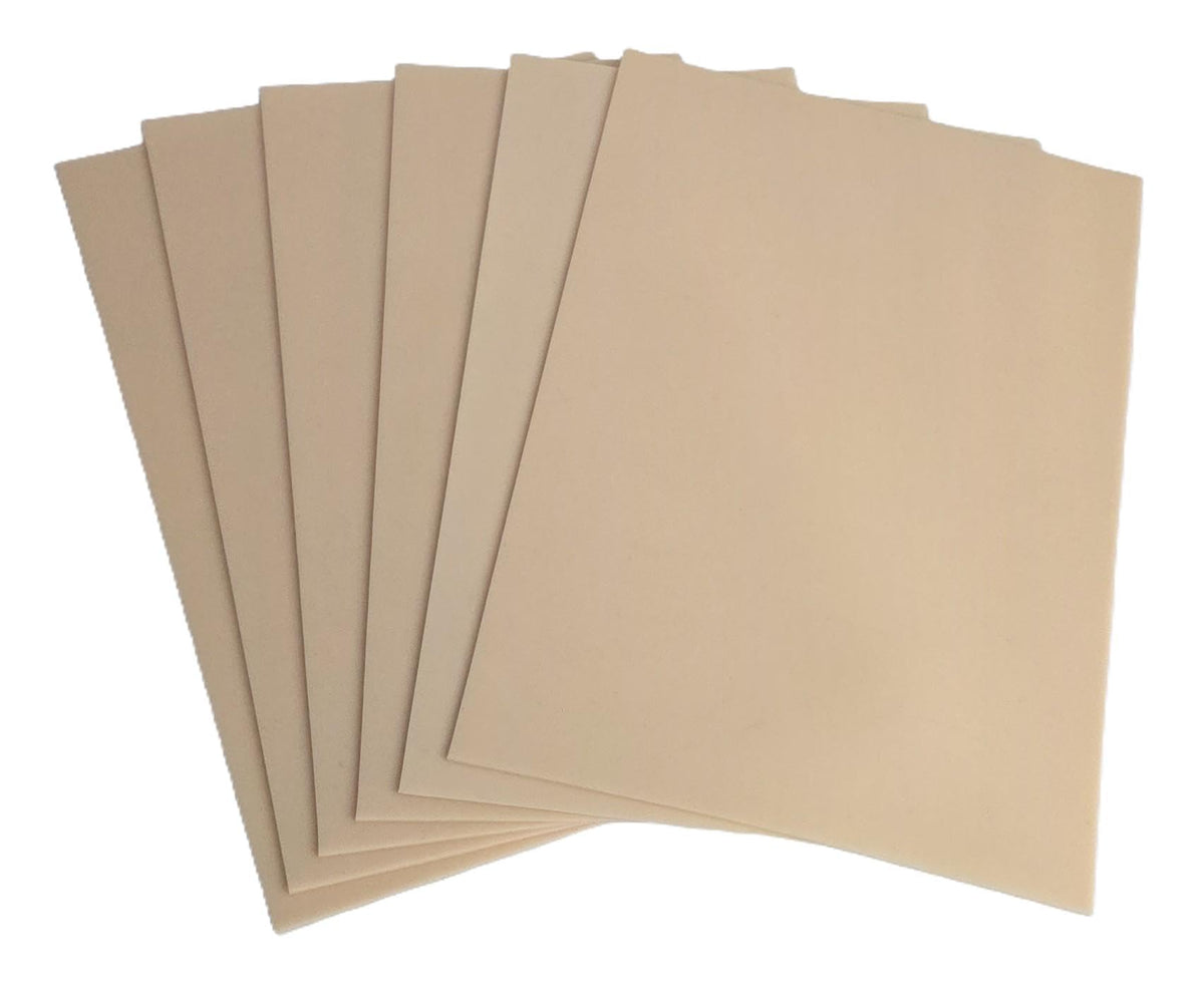REEL SKIN by Best Fake Skin ? A4 Silicone Tattoo Practice Skins (Pack of 1) ? Double-Sided, 2.5mm Thick ? Realistic Texture for Shading & Line Work ?