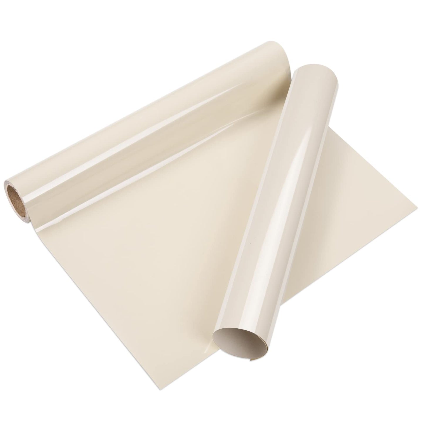 VINYL FROG Heat Transfer Vinyl Roll HTV Vinyl - 30.5x155cm Beige Iron on Vinyl for T-Shirts, Heat Press Vinyl for DIY Craft Designs